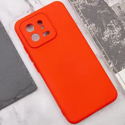 Чохол TPU GETMAN Liquid Silk Full Camera для Xiaomi 13 Червоний / Red - мініатюра 5