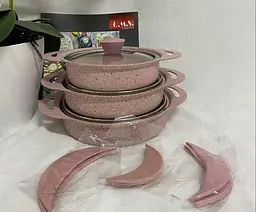 Набір посуду (омлетниці) O.M.S. Collection 3015 Pink