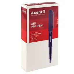 Ручка гелева Axent Autographe 0.5 мм Синя (AG1007-02-A) - мініатюра 2