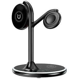 Зарядка Qi 3 in 1 Foldable Magnetic Wireless Charger X516 |15W, Phone/AirPods/iWatch|