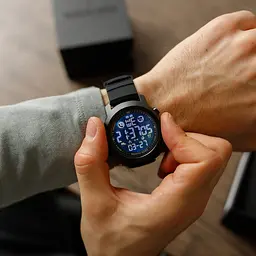 Наручний годинник чоловічий North Edge Laker Black 5BAR Чорний (2704) - мініатюра 2
