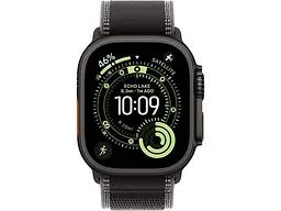 Смарт-годинник Apple Watch Ultra 3 GPS + Cellular 49mm Black Tit. Case w. Black/Charcoal Trail Loop - S/M (MF1D4) - мініатюра 2