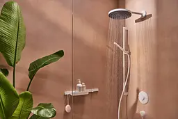 Термостат для душу Hansgrohe ShowerSelect Comfort S matt white 15554700 - мініатюра 2