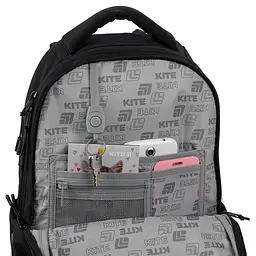 Рюкзак для старшої школи Kite Education teens 2587M Drama Queen Чорний (K26-2587M-2) - мініатюра 14