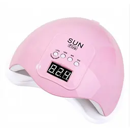 УФ лампа для гель-лаку SUN Five LED UV Lamp 48 W для полімеризації, нарощування нігтів USB Рожева - мініатюра 2