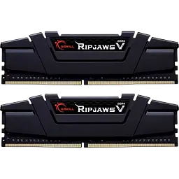 Оперативна пам'ять G.Skill 64GB (2x32GB) DDR4 3200MHz Ripjaws V Black (F4-3200C16D-64GVK)