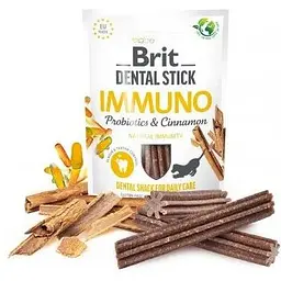 Ласощі для собак Brit Dental Stick Immuno для міцного імунітету, пробіотики та кориця 7 шт. 251 г - мініатюра 2