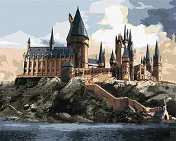 Набір для розпису по номерах WB Harry Potter: Гоґвортс вдень Ideyka KHO6432 Різнокольоровий shop (4823104388753)