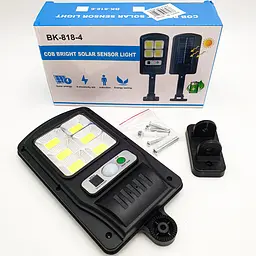 Ліхтар вуличний акумуляторний світильник 1000mA на сонячній батареї LED Solar Street Light BL BK-818-6 COB