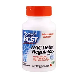 Вітамін Doctor's Best NAC (N-Ацетил-L-Цистеин) Детоксічние Регулятори, Seleno Exce (DRB-00279)