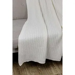 Плед Прованс Cotton 120х200 см молочний (39526) - мініатюра 2