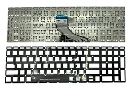 Клавіатура для ноутбука HP 250 G7 з підсвічуванням (Light), Black, (No Frame)