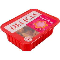 Печиво здобне Delicia Супер-Стар зі смаком Bubble Gum 250 г - мініатюра 2