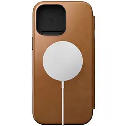 Шкіряний чохол-книжка Nomad Modern Leather Folio Case English для iPhone 16 Pro Max (NM01673385) - мініатюра 4