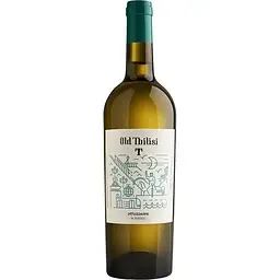 Вино Old Tbilisi Алаверди, біле, напівсухе, 12%, 0,75 л