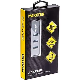 Мережева карта Maxxter USB NECH-3P-02 (NECH-3P-02) - мініатюра 3