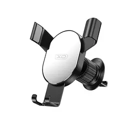 Автоутримувач XO C126 Mirror face gravity air outlet latch bracket Сріблясто-чорний
