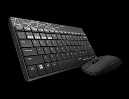 Комплект бездротовий 8000M, Black, Optical, Bluetooth, клавіатура+миша Rapoo teh0020663