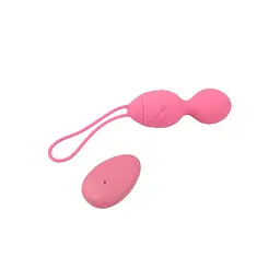 Вагінальні кульки M-Mello Ridged Vibrating Bullet, 19 см, рожевий - мініатюра 2