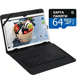 Планшет-телефон Hoozo MT116 2GB RAM Silver + Чохол-клавіатура + Карта пам'яті 64GB - мініатюра 2