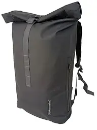 Сумка на багажник Bikemate 2в1, велорюкзак з дощовиком 22 л, чорна, до 8 кг - мініатюра 5