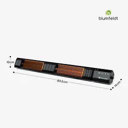 Інфрачервоний обігрівач Blumfeldt Gold Bar Slim (10046347) - мініатюра 2