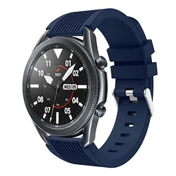 Силіконовий ремінець Watchbands Galaxy на смарт-годинник Samsung Galaxy Watch 3 45mm - темно-синій (WB001GALAXYDARKBLUE3451) - мініатюра 2