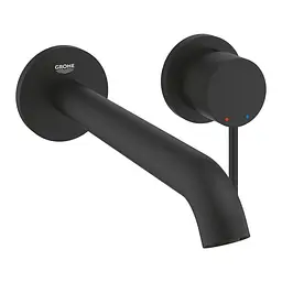 Змішувач для умивальника на два отвори L-Size Grohe Essence 29193KF1 Чорний матовий