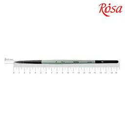 Пензель єнот круглий OASIS 188 № 4 коротка ручка ROSA (4823098516934)