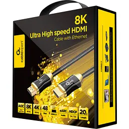 Кабель мультимедійний HDMI to HDMI 25.0m V.2.1, 8K 60Hz/4K 144Hz Optical Cablexpert (CCBP-HDMI8K-AOC-25M-EU) - мініатюра 3