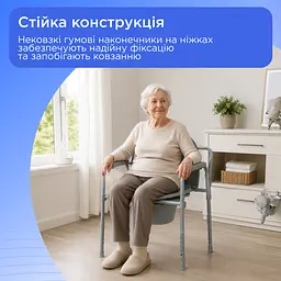 Стул туалетный складной стальной Doctor Life 12627 (12627-500) - миниатюра 4