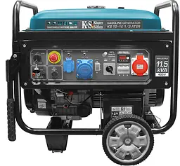 Генератор бензиновий Konner&Sohnen KS 12-1E 1/3 ATSR, 230/400В, 8.2/9.2кВт, АВР (ATS), електростартер, 120кг