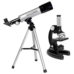 Мікроскоп Optima Universer 300x-1200x + Телескоп 50/360 AZ в кейсі (MBTR-Uni-01-103) - мініатюра 2