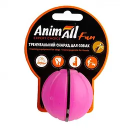 Іграшка AnimAll Fun тренувальний м'яч для собак 5 см фіолетова