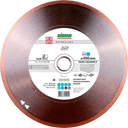 Алмазний диск по кераміці Distar Hard ceramics 1A1R 400x2,2/1,8x10x32 мм