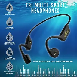 Гарнітура водонепроникна H2O Audio TRI PRO з вбудованим MP3-плеєром  - мініатюра 2