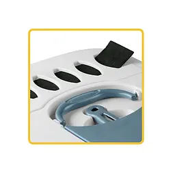 Туалет для котів Stefanplast Wiva Cat з фільтром 55х40х40 см білий/темно-cірий (97971) - мініатюра 2