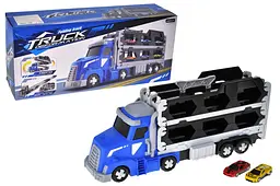 Іграшковий автовоз гоночний трек з катапультою та машинки Truck Deformation MF-887 в коробці, р.42x12.1x18.3 см YG Toys
