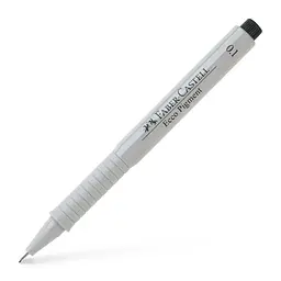 Лайнер Faber-Castell ручка капілярна для графічних робіт Ecco Pigment, діаметр 0,1 мм, колір чорний (6043)