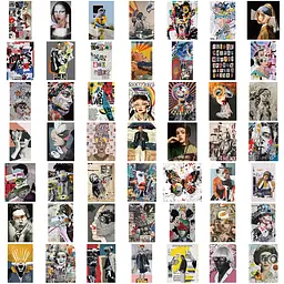 Стікерпак Сучасне Мистецтво Набір наклейок GeekLand Modern Art 50 штук - мініатюра 2