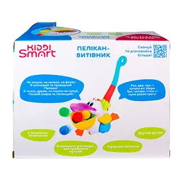 Іграшка-каталка KIDDI SMART – ПЕЛІКАН-ВИТІВНИК (українська) KIDDI SMART 064642 - мініатюра 2