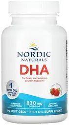Риб'ячий жир Nordic Naturals DHA 415 мг 90 капсул Полуниця