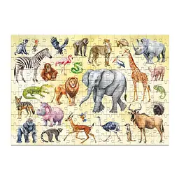 Пазл дитячий DoDo Toys Тварини Сафарі 200 ел. Білий (IP-177-P-1235) - мініатюра 3