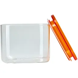 Ємність для зберігання MBM HOME 600 мл прозора (KP-145 S T/ORANGE) - мініатюра 2