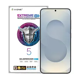 Захисна плівка Samsung S936 Galaxy S25+ з чорною рамкою, протиударна, 8H, Extreme Shock Eliminator, 5th Generation X-One
