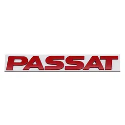 Емблема напис для Volkswagen Passat Червона 24х178 мм метал на скотчі (Завод)