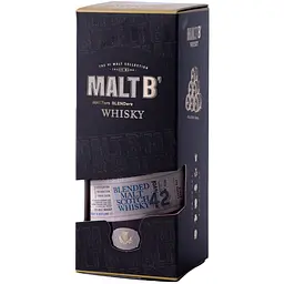 Віскі Malt B Scotch 42% 0.7 л  у подарунковій упаковці (8425027004015) - мініатюра 3