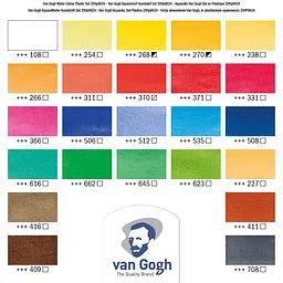 Набір акварельних фарб VAN GOGH 24 кювети пензель - мініатюра 4