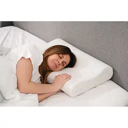 Подушка Ardesto ортопедична Sleepwell хвиля, піна меморі, 60х40х11/9см білий (ART6040COP) - мініатюра 7