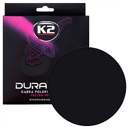 Губка для полірування K2 Duraflex фінішна чорна 150*25мм на липучці(L614)